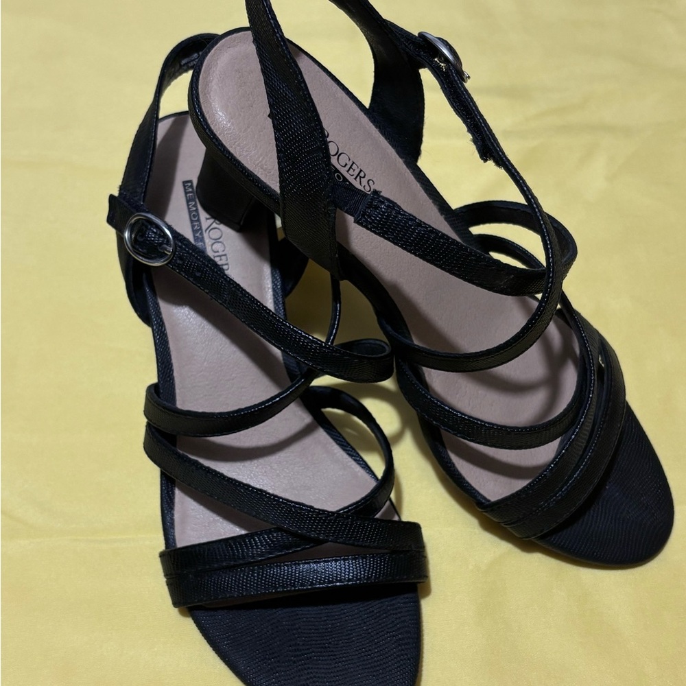 Kim Rogers Black Strappy Sandals